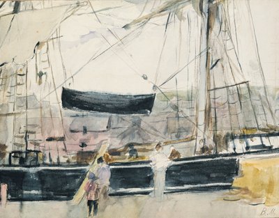 Boot am Kai, 1875 von Berthe Morisot